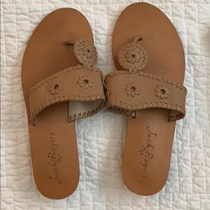 Beige Jack Rogers Sandals
